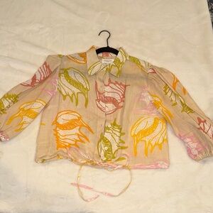 Elizabeth James Shell Print Blouse